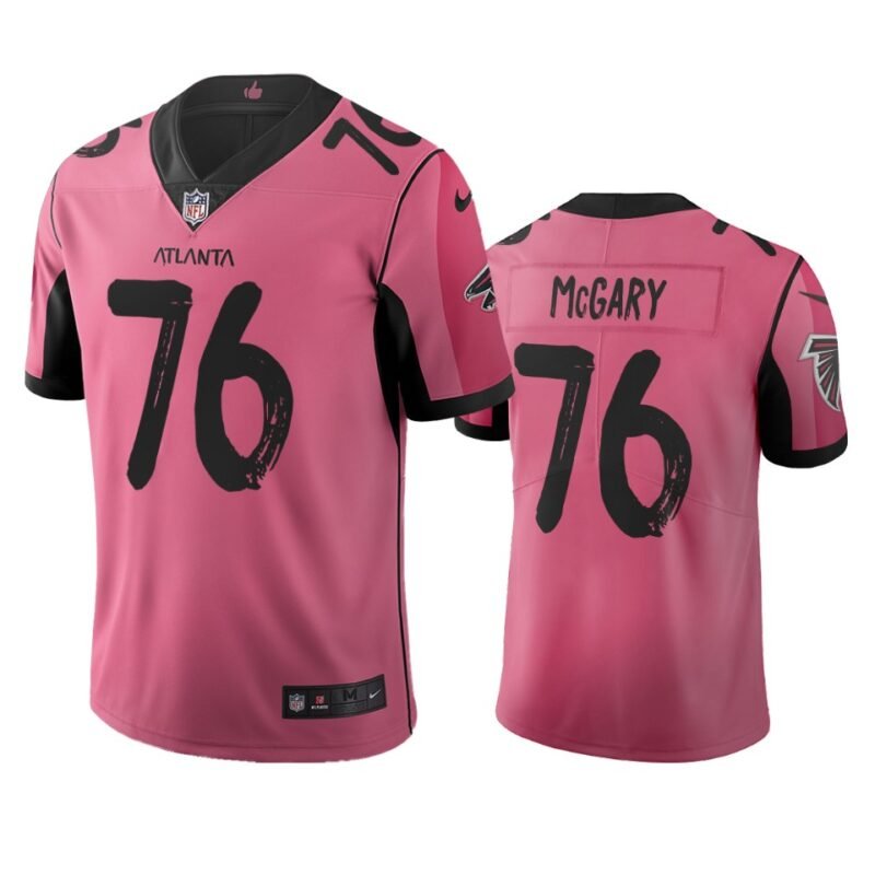 Atlanta Falcons #76 Kaleb Mcgary Pink Vapor Limited City Edition NFL Jersey - AFJ208