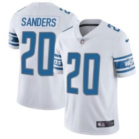 Nike Lions #20 Barry Sanders White Stitched NFL Vapor Untouchable Limited Jersey - DTL115
