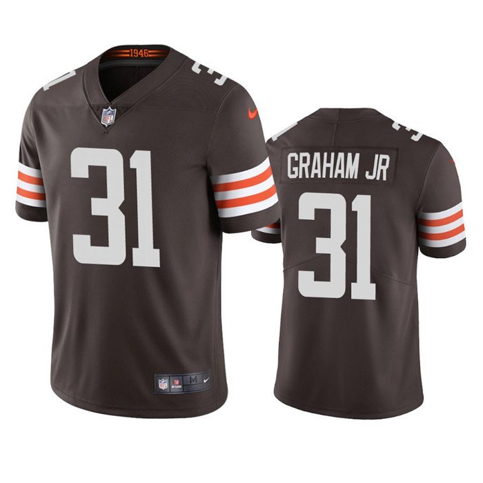 Brown Cleveland Browns #31 Thomas Graham Jr. Vapor Untouchable Limited Stitched Jersey - CLB197