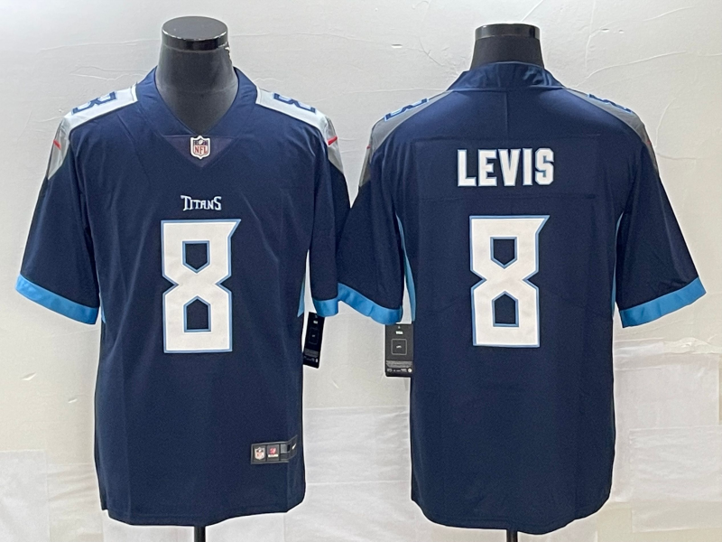 Navy Tennessee Titans #8 Will Levis Vapor Untouchable Stitched Jersey - TNT181