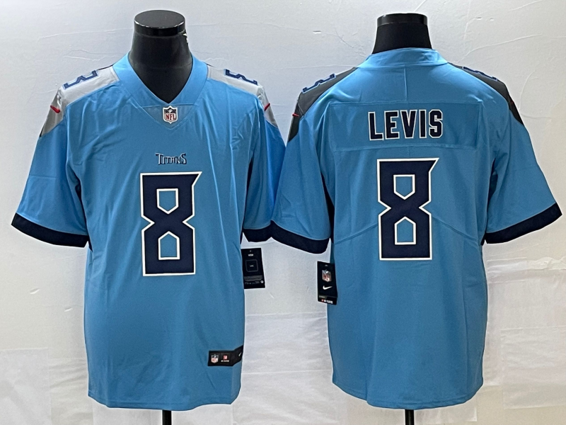 Blue Tennessee Titans #8 Will Levis Vapor Untouchable Stitched Jersey - TNT130