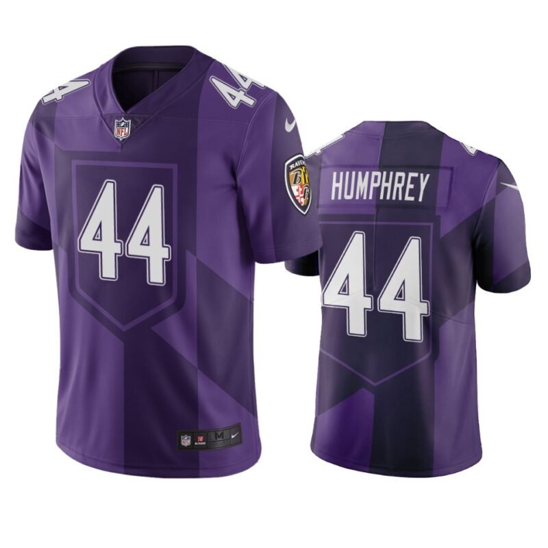 Baltimore Ravens #44 Marlon Humphrey Purple Vapor Limited City Edition NFL Jersey - BRJ80