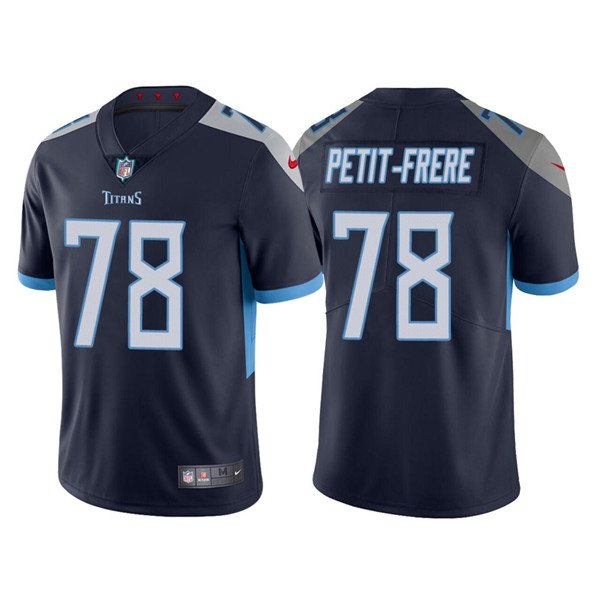 Navy Tennessee Titans #78 Nicholas Petit-Frere Vapor Untouchable Stitched Jersey - TNT178