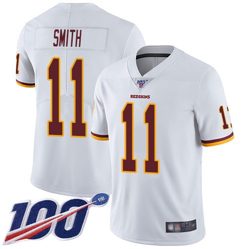 Nike Redskins #11 Alex Smith White Stitched NFL 100th Season Vapor Limited Jersey - WAC65
