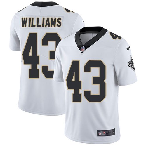 Nike Saints #43 Marcus Williams White Stitched NFL Vapor Untouchable Limited Jersey - NOS183