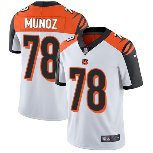 Nike Bengals #78 Anthony Munoz White Stitched NFL Vapor Untouchable Limited Jersey - CCB172