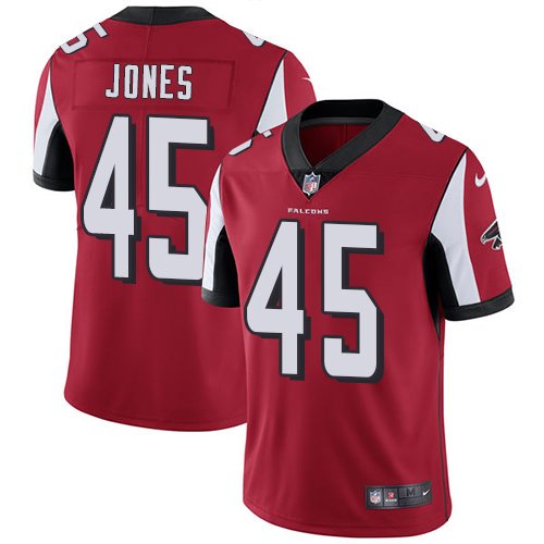 Nike Falcons #45 Deion Jones Red Team Color Stitched NFL Vapor Untouchable Limited Jersey - AFJ120