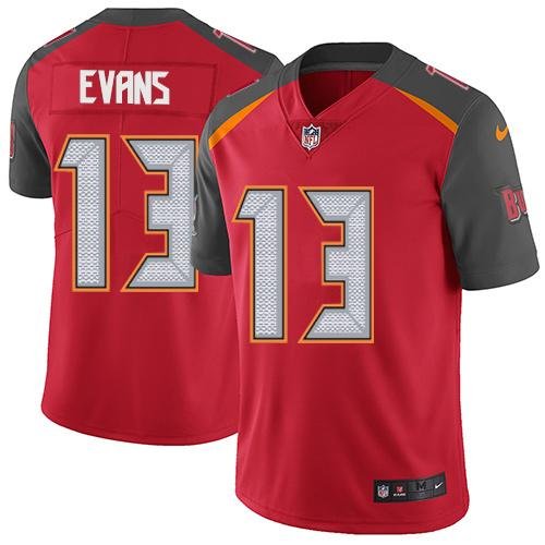 Nike Buccaneers #13 Mike Evans Red Team Color Stitched NFL Vapor Untouchable Limited Jersey - TBB139