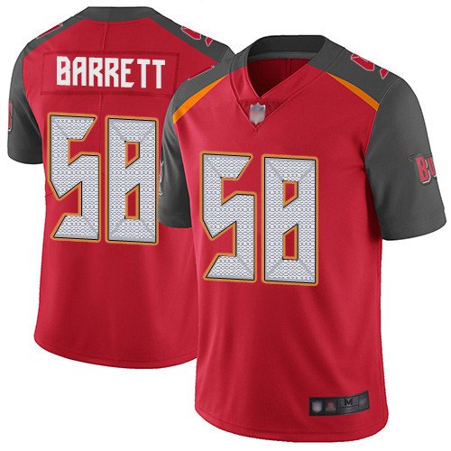 Nike Buccaneers #58 Shaquil Barrett Red Team Color Stitched NFL Vapor Untouchable Limited Jersey - TBB25