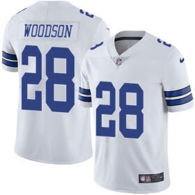 Nike Cowboys #28 Darren Woodson White Stitched NFL Vapor Untouchable Limited Jersey - DLC86