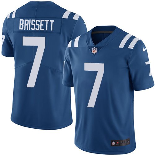 Nike Colts #7 Jacoby Brissett Royal Blue Team Color Stitched NFL Vapor Untouchable Limited Jersey - IDC271
