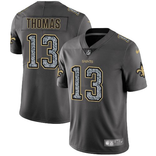 Nike Saints #13 Michael Thomas Gray Static Stitched NFL Vapor Untouchable Limited Jersey - NOS88