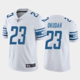 Detroit Lions #23 Jeff Okudah White Vapor Untouchable Limited Stitched NFL Jersey - DTL237