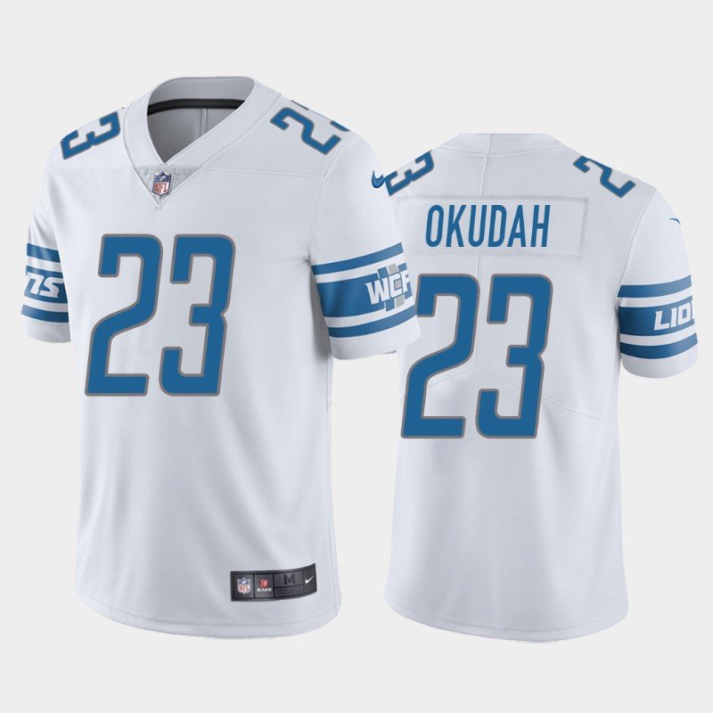 Detroit Lions #23 Jeff Okudah White Vapor Untouchable Limited Stitched NFL Jersey - DTL237