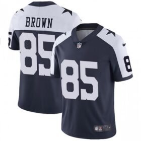 Nike Cowboys #85 Noah Brown Navy Blue Thanksgiving Stitched NFL Vapor Untouchable Limited Throwback Jersey - DLC160