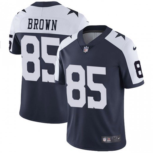 Nike Cowboys #85 Noah Brown Navy Blue Thanksgiving Stitched NFL Vapor Untouchable Limited Throwback Jersey - DLC160