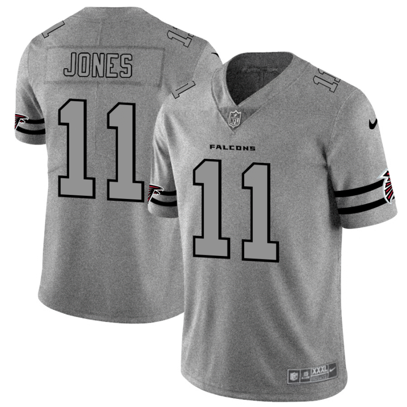 Atlanta Falcons #11 Julio Jones Nike Gray Gridiron II Vapor Untouchable Limited NFL Jersey - AFJ92