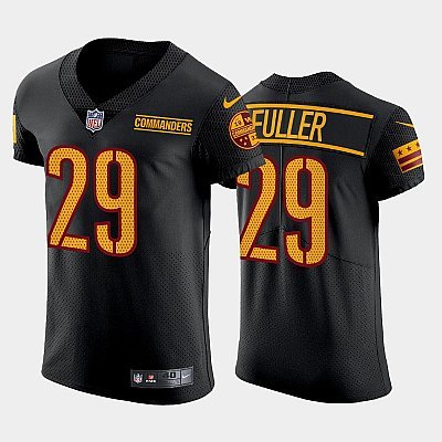 Black Washington Commanders #29 Kendall Fuller Vapor Elite Stitched Jersey - WAC10