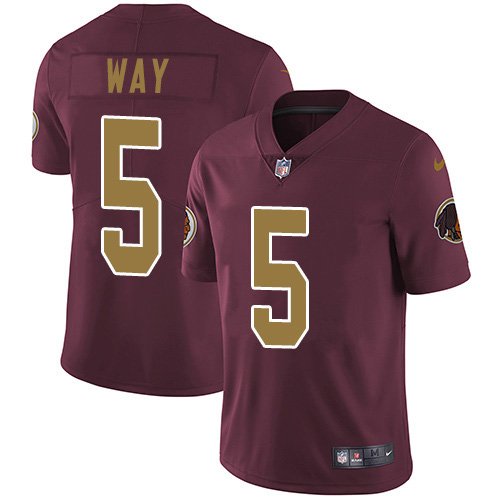 Nike Redskins #5 Tress Way Burgundy Alternate Stitched NFL Vapor Untouchable Limited Jersey - WAC33
