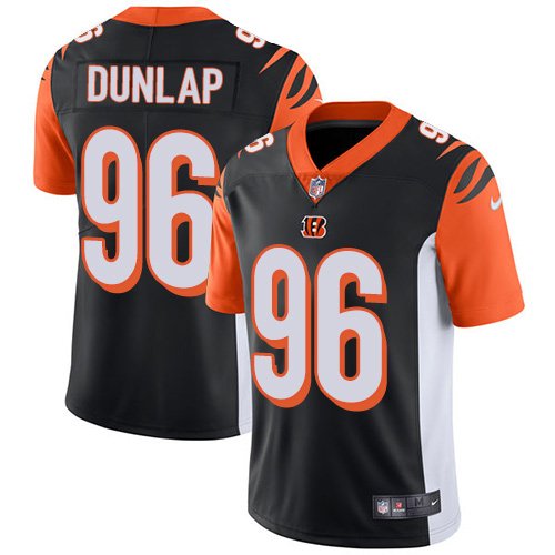 Nike Bengals #96 Carlos Dunlap Black Team Color Stitched NFL Vapor Untouchable Limited Jersey - CCB62