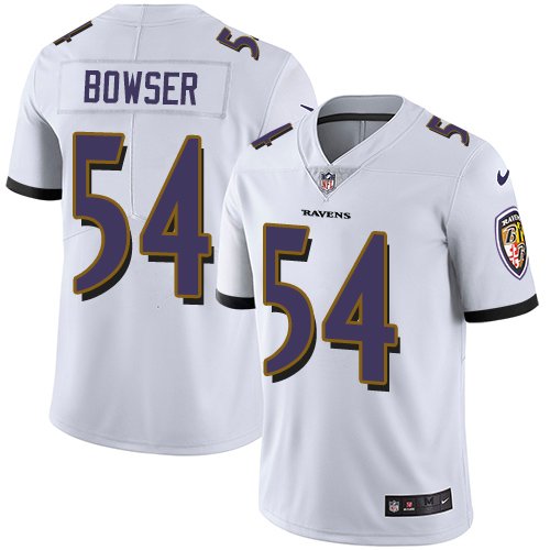 Nike Ravens #54 Tyus Bowser White Stitched NFL Vapor Untouchable Limited Jersey - BRJ299
