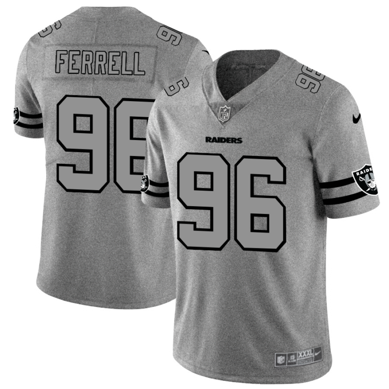 Las Vegas Raiders #96 Clelin Ferrell Nike Gray Gridiron II Vapor Untouchable Limited NFL Jersey - LVR266
