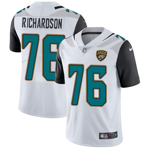 Nike Jaguars #76 Will Richardson White Stitched NFL Vapor Untouchable Limited Jersey - JVG126