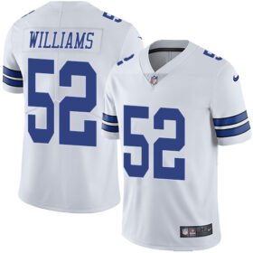 Nike Cowboys #52 Connor Williams White Stitched NFL Vapor Untouchable Limited Jersey - DLC421