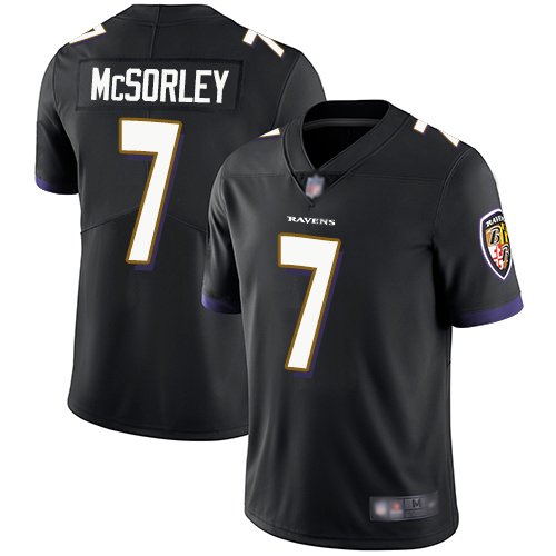 Nike Ravens #7 Trace McSorley Black Alternate Stitched NFL Vapor Untouchable Limited Jersey - BRJ267