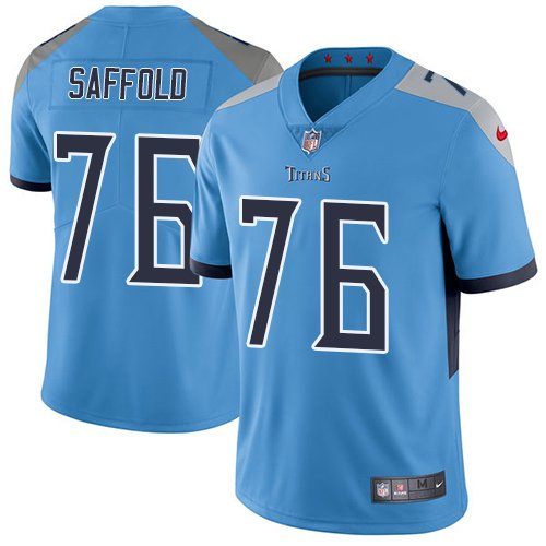 Nike Titans  #76 Rodger Saffold Light Blue Alternate Stitched NFL Vapor Untouchable Limited Jersey - TNT66
