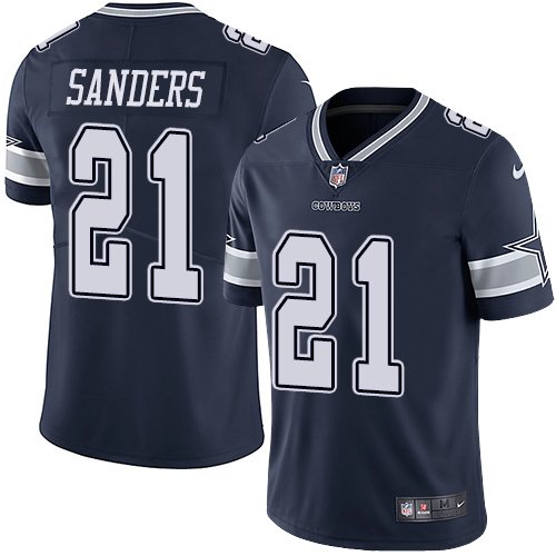 Dallas Cowboys Navy #21 Deion Sanders Vapor Untouchable Limited Stitched Jersey - DLC249