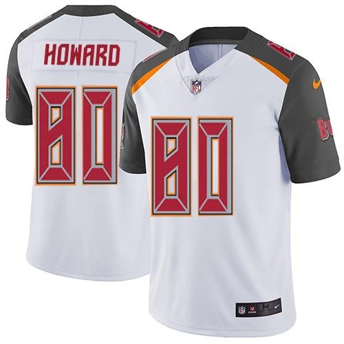 Nike Buccaneers #80 O. J. Howard White Stitched NFL Vapor Untouchable Limited Jersey - TBB38