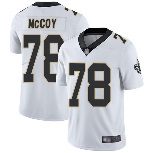 Nike Saints #78 Erik McCoy White Stitched NFL Vapor Untouchable Limited Jersey - NOS178