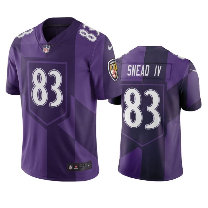 Baltimore Ravens #83 Willie Snead IV Purple Vapor Limited City Edition NFL Jersey - BRJ351
