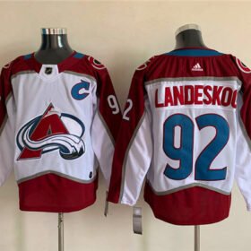 White Colorado Avalanche #92 Gabriel Landeskog Stitched Jersey - AVS191