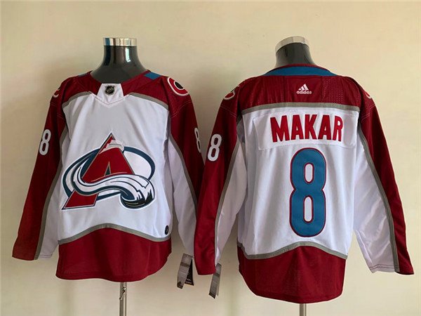 White Colorado Avalanche #8 Cale Makar Stitched NHL Jersey - AVS120