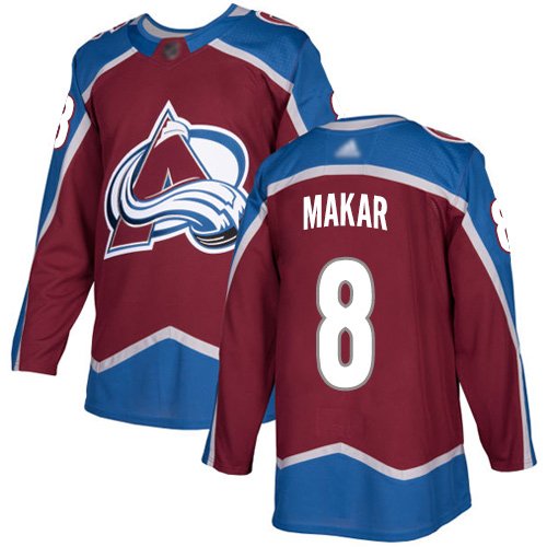 Adidas Avalanche #8 Cale Makar Burgundy Home Authentic Stitched NHL Jersey - AVS258
