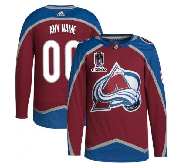 Colorado Avalanche Custom 2022 Stanley Cup Champions Patch Stitched Jersey - AVS183