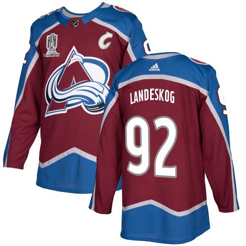 Adidas Colorado Avalanche #92 Gabriel Landeskog Burgundy Stitched NHL Jersey - AVS268