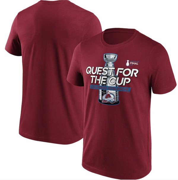 Colorado Avalanche Burgundy 2022 Stanley Cup Champions Jersey T-Shirt - AVS226