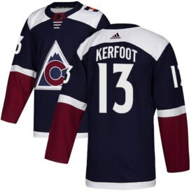 Adidas Avalanche #13 Alexander Kerfoot Navy Alternate Authentic Stitched NHL Jersey - AVS91