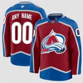 Burgundy Colorado Avalanche Active Player Custom 2024-25 Home Stitched Jersey - AVS124