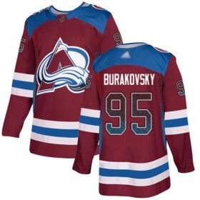Adidas Avalanche #95 Andre Burakovsky Burgundy Home Authentic Drift Fashion Stitched NHL Jersey - AVS92