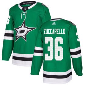 Adidas Stars #36 Mats Zuccarello Green Home Authentic Stitched NHL Jersey - DLS71