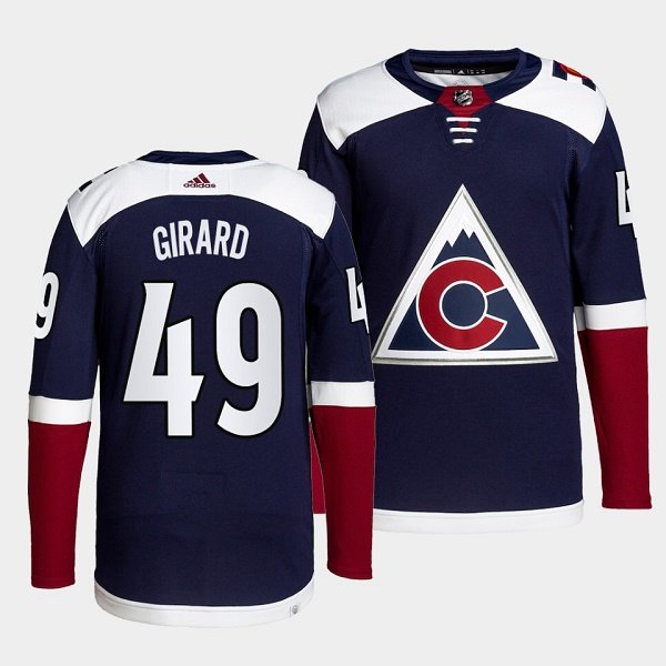 Navy Colorado Avalanche #49 Sam Girard Stitched Jersey - AVS54