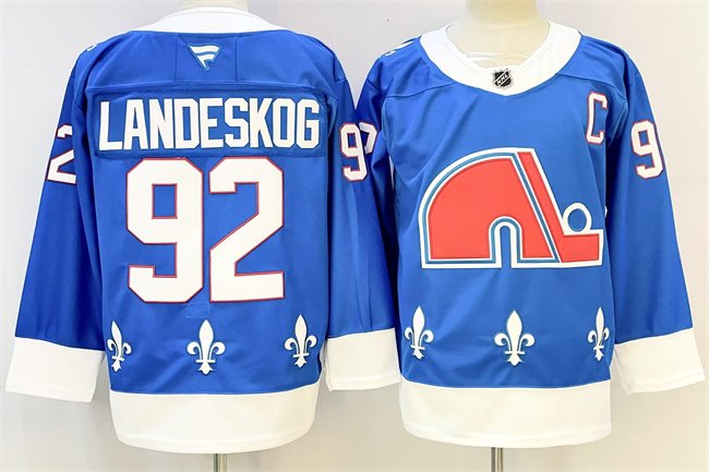 Blue Colorado Avalanche #92 Gabriel Landeskog 2025/26 With C Patch Alternate Stitched Jersey - AVS146
