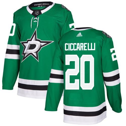 Adidas Stars #20 Dino Ciccarelli Green Home Authentic Stitched NHL Jersey - DLS142