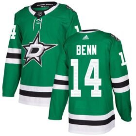 Adidas Stars #14 Jamie Benn Green Home Authentic Stitched NHL Jersey - DLS94