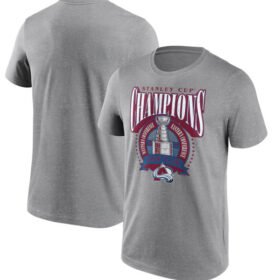 Colorado Avalanche Grey 2022 Stanley Cup Champions Jersey Roster T-Shirt - AVS64