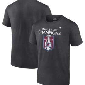 Colorado Avalanche Heathered Charcoal 2022 Stanley Cup Champions Jersey Roster T-Shirt - AVS275